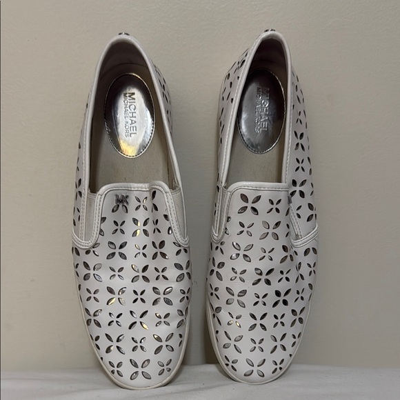 Michael Kors Shoes - Michael Kors “Keaton” leather cutout slip on sneaker in size 11